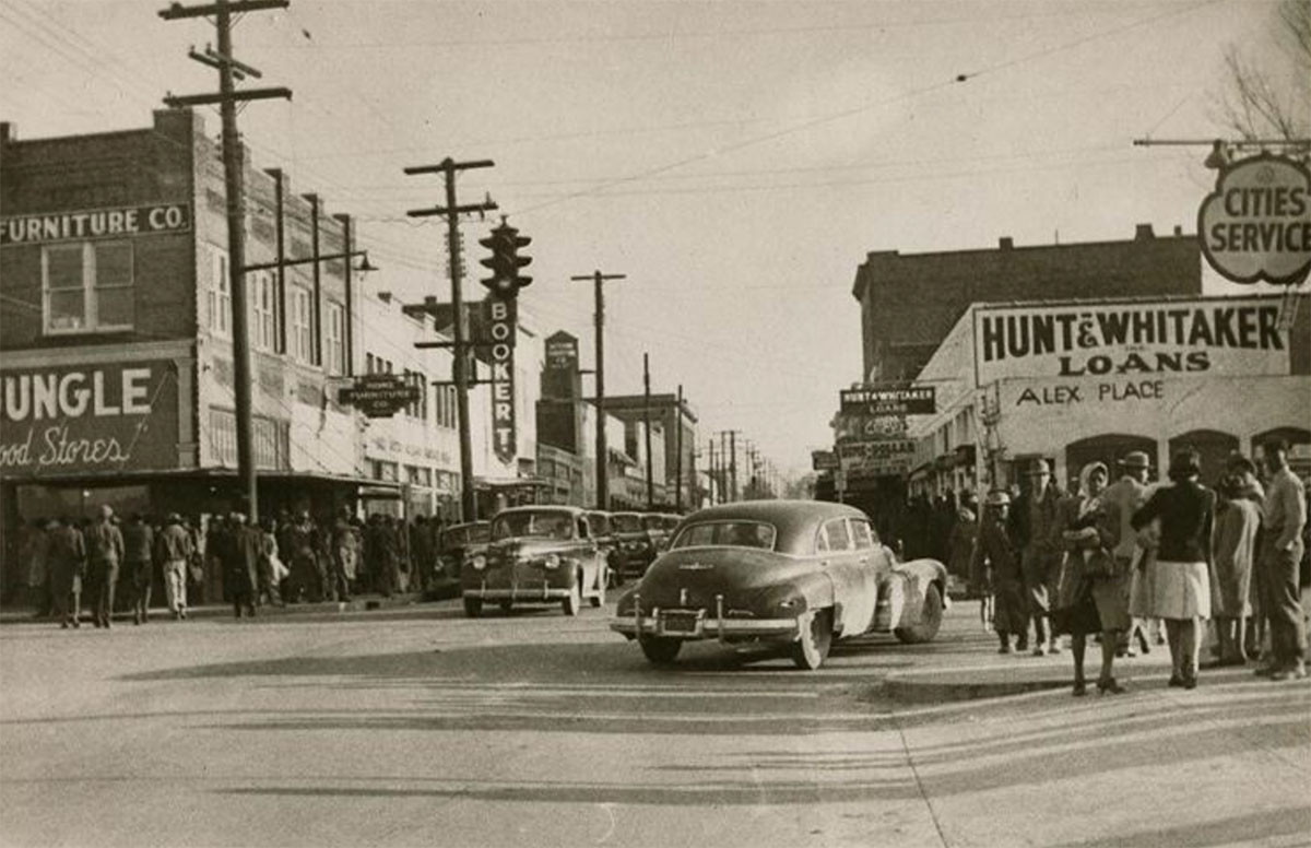 Farish Street c. 1940s – Downtown Jackson, MS / Source?