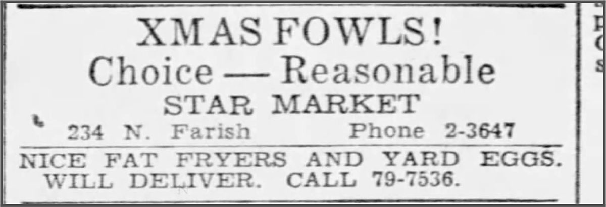 Advertisement for Star Market